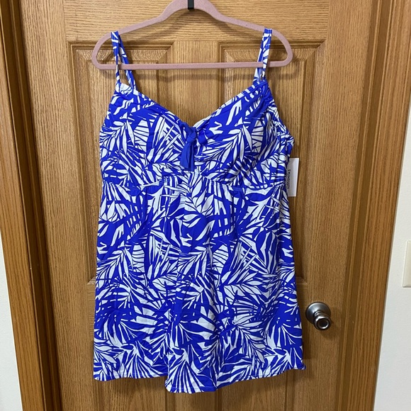 Nwt Tie Front Underwire Swimdress Swimsuits For All - Picture 2 of 4